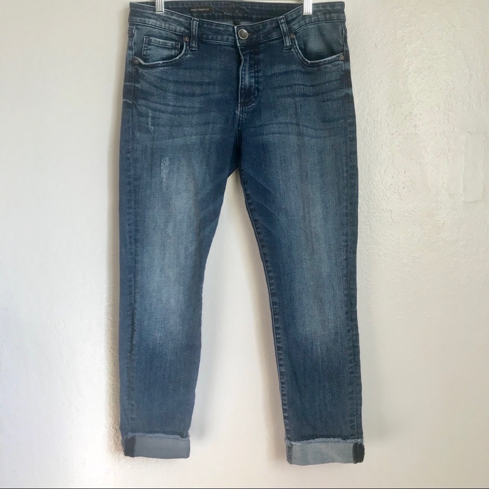 Kut from the kloth ankle straight leg jeans